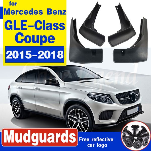 

mudflap for mercedes benz gle class coupe c292 2015~2018 without pedal fender mud flaps guard splash flap mudguards accessories
