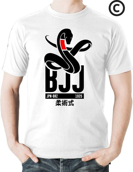 

loose black men tshirts homme tees black mamba bjj t shirt snake gracie brazilian jiu jitsu legacy tee martials print