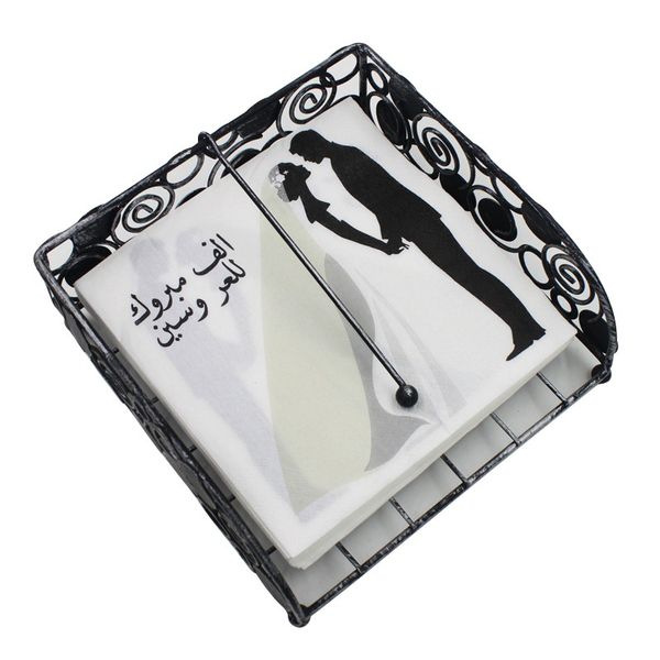 

artistic bride printed tissue feature decoration paper napkins for wedding & party 20pcs / pack / lot table napkin