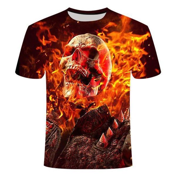 

3d skull poker men brand mens 3d print shirts hentai kawaii humor men clothing