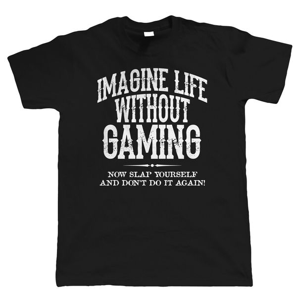 

life without gaming funny men t-shirt, video game pc gamer gift for him dad selling fitness clothing man print t shirt