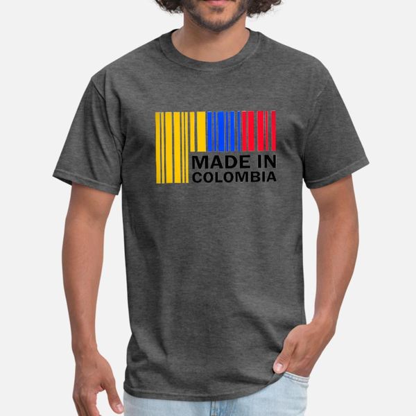 

made in colombia t shirt men design 100% cotton s-3xl pattern anti-wrinkle building spring autumn vintage shirt
