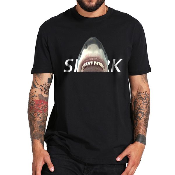 

zsiibo hy1mc42 men's t-shirt 3d print animal shark print tee short sleeve realistic design