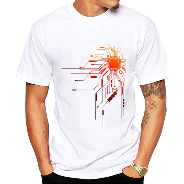 

2019 computer cpu core heart t-shirt men's geek nerd freak hacker pc gamer tee summer short sleeve streetwear t shirt plus size