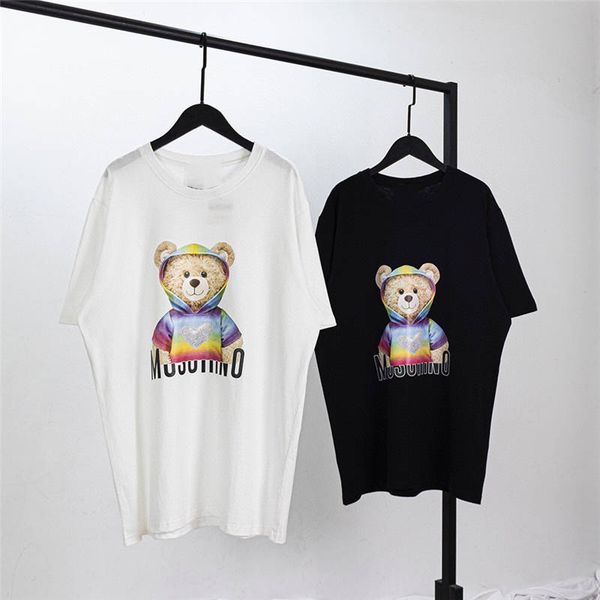 

Mxxxxino Mens Women T Shirt Summer Fashion Tees Tops Breathable Loose Shorts Sleeves Bears Animals Pattern T Shirts Haute Couture Hot Sell