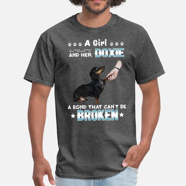 

a girl and her doxie a bond that cant be broken do t shirt men designer tee shirt s-xxxl homme sunlight funny summer style unique shirt