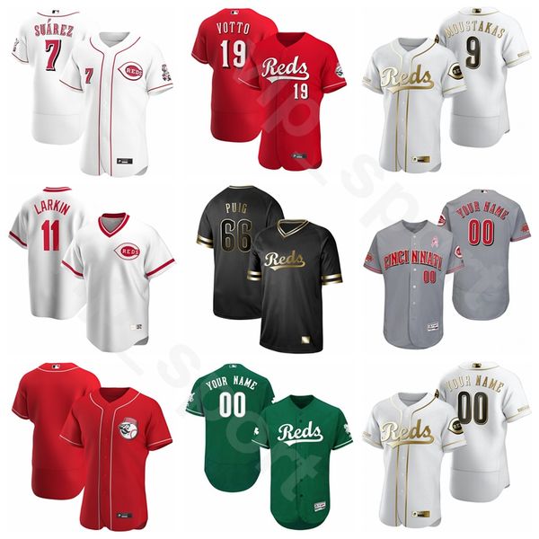 

новый 2020 бейсбол 7 эухенио суарес джерси 19 joey votto 69 alfredo rodriguez 34 марк пейтон shogo akiyama jose garcia мужчина женщина молод, Blue;black