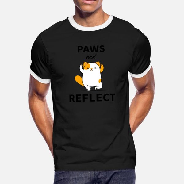 

paws and reflect t shirt men designing cotton s-xxxl family anti-wrinkle building spring autumn cool shirt