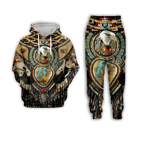 

новые мужчины / wome индейских смешные 3d печати повседневная мода байки / sweatpants hip hop костюмы, Black