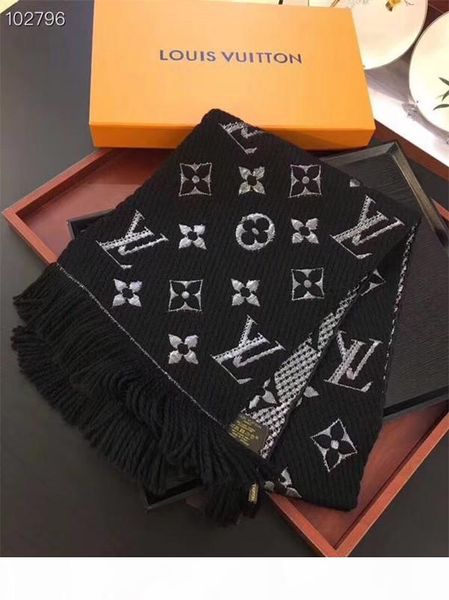 

brand casual men's and women's wool tassel design style fashion women's autumn and winter warm scarf, Blue;gray