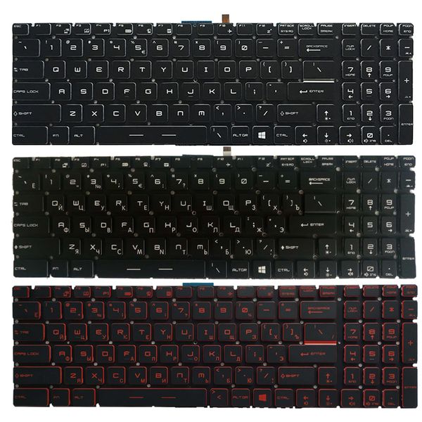 

lapreplacement keyboards russian keyboard for msi ge72 6qc 6qd 6qe 6qf 6ql ru