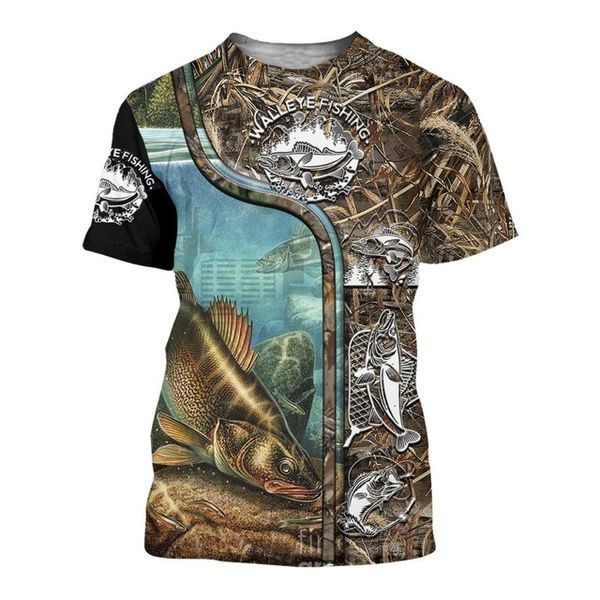 

beautiful carp fishing 3d all over print men summer 3d print shirts horror comics plus size men clothing