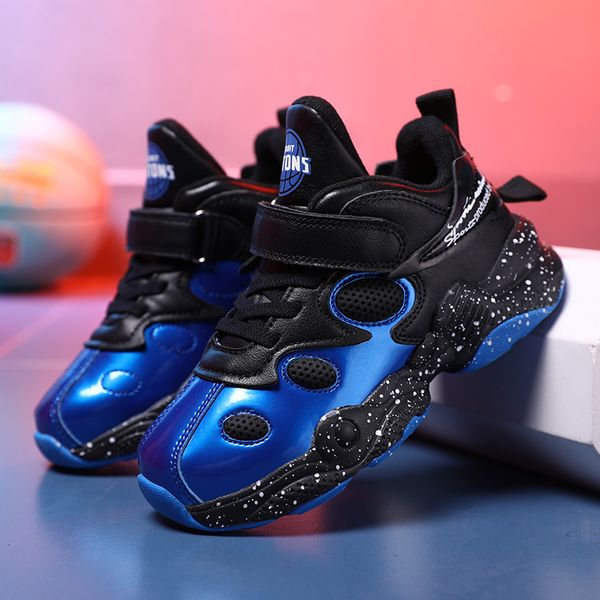 

kids sneakers outdoor running shoes for boys super light breathable blue sport shoes girl anti-skid slip-on casual athletic shoe