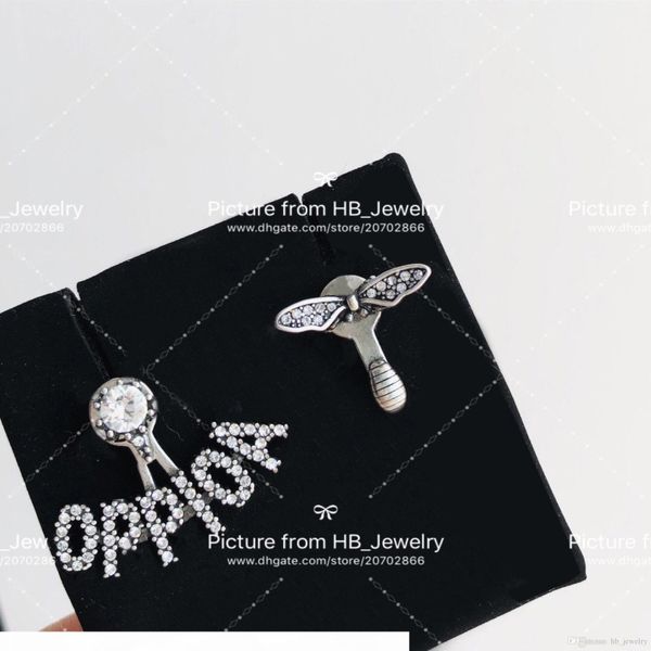 

have stamps fashion brand letter bee designer earrings for lady design women party wedding lovers gift luxury jewelry for bride with box, Golden;silver