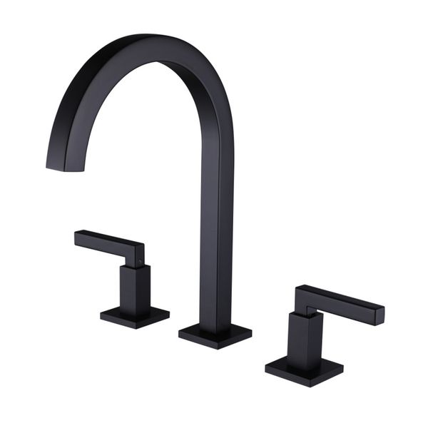

mablack brass basin faucet rose gold 3pc set bathtub faucet deck mount cold mixer tap double handle 3 hole split