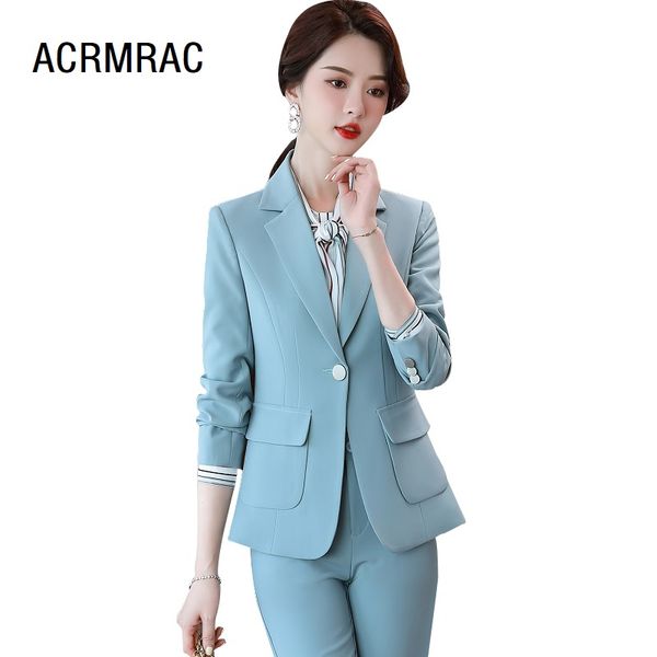 

women suits autumn winter blazers pants office lady formal work clothes women pants suits woman set 8991, White