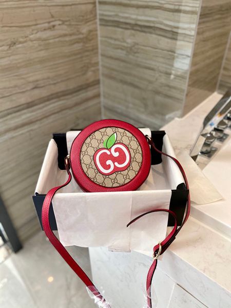 

little apple round cake bag handbag wallet backpack main card holder duffle bag women handbags handbag horsebit card holder, Silver