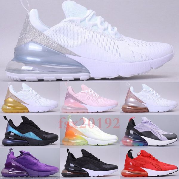 

270s новые мужские дизайнерская обувь кроссовки тройной белый черный красный ридженси фиолетовый женщины открытый повседневный беговая спорт