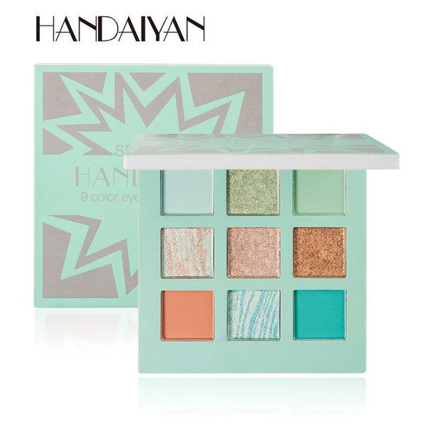 

new arrival 3 colors handaiyan pearlescent matte 9-color eyeshadow palette fine powder dhl ing