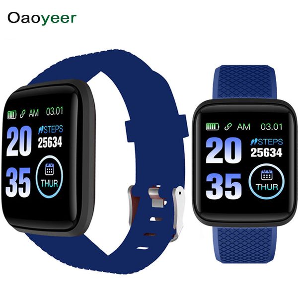

d13 smart bracelet watch men fitness tracker 116 plus smart watch with strap women smartband blood pressure pedometer wristband