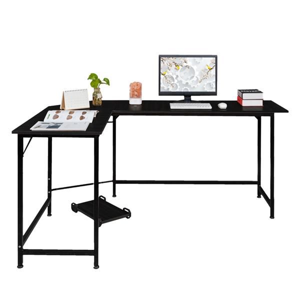 

l-shaped deskcomputer desk black
