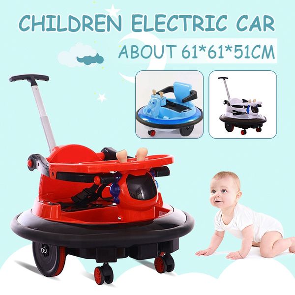 

kids electric car remote controller vehicles toys with early education music light ufobumper car