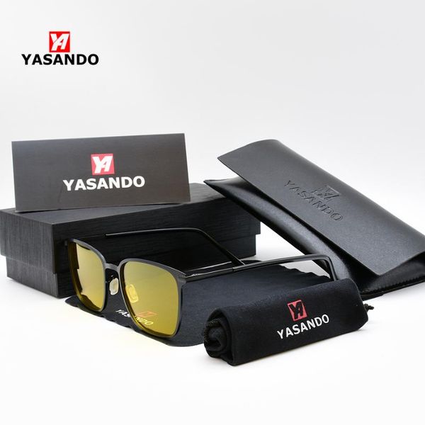

yasando sunglasses for men brand fashion polarized lens mirror square frame sport uv400 male driving eyewear sunglass rp0864, White;black