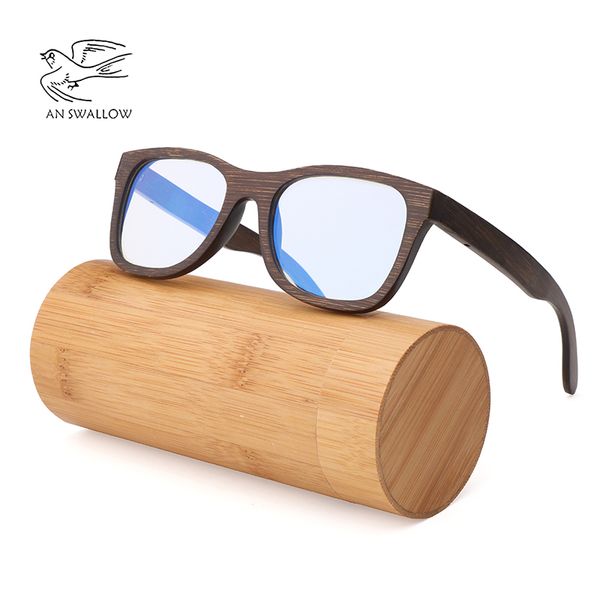 

environmental protection black bamboo glasses men and women fashion travel antiblue lens radiation protection eye sunglasses men, White;black