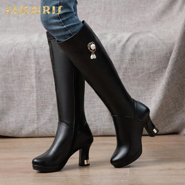 

sarairis 2020 large size 43 strange style shoes women boots metal decoration platform boots ladies, Black