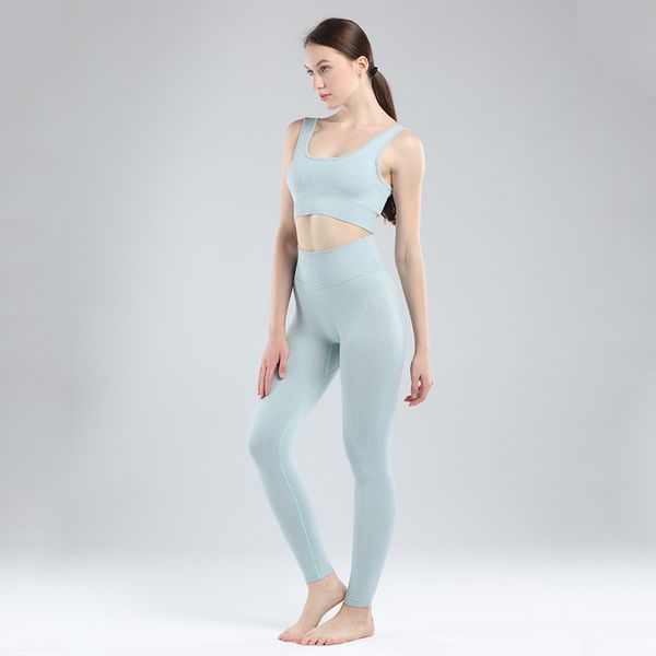 

yoga outfits women seamless fitness sportswear 2 piece set gym sports bra and high waist running leggings workout sport suits, White;red