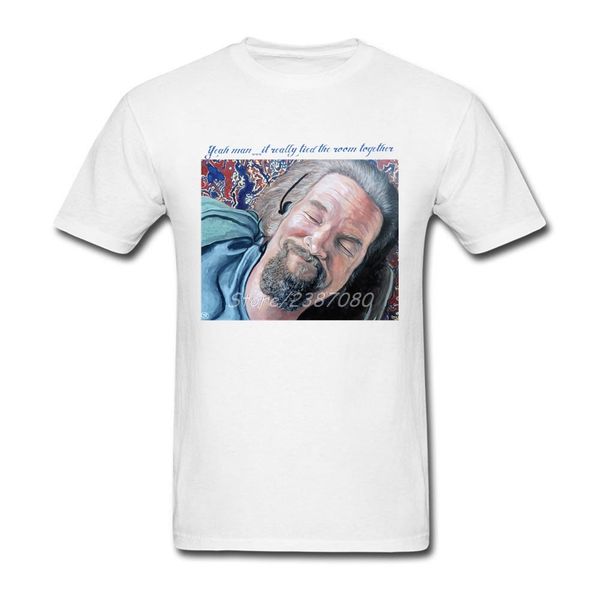 

большой лебовски t рубашка с коротким рукавом футболки лето kpop 3xl o-образным вырезом хлопок мужчины футболку