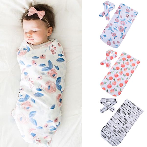 

2020 новорожденного одеяло soft cotton младенческой младенца пеленального одеяло младенец спящего пеленать муслин wrap оголовье