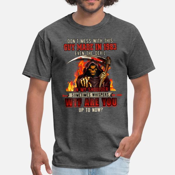 

thank you for watching guy made in 1983 don t mess t shirt men printed short sleeve round collar unique fit new style summer kawaii shirt