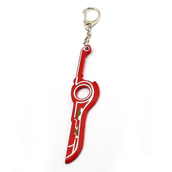 

game xenoblade chronicles monado key chain men jewelry car keychain key ring accessories, Silver