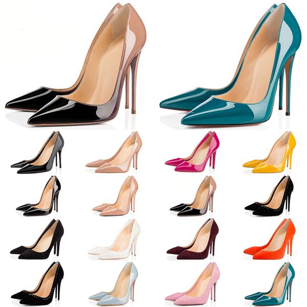 

christian louboutin оптовые с коробкой мешка пыли красных днищами высоких каблуками донных женщинами мод случайной обувь старинных свадьбами, Black