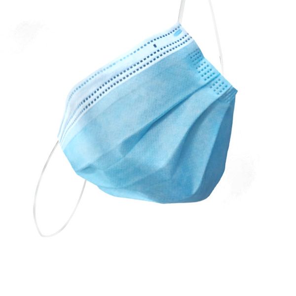 

Free shipping 3-7 days arrival disposable mouth mask three layers of blue dust and anti droplet disposable adult care masks thin type male a