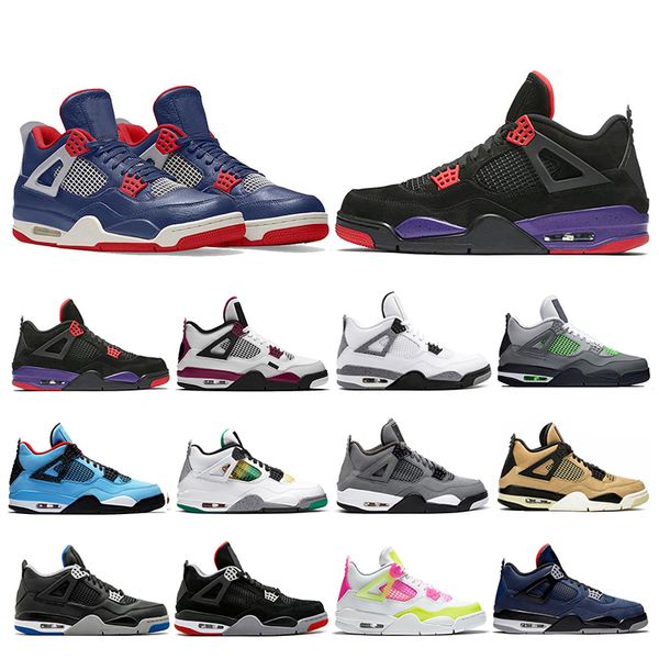 

new style guava ice venom lemon 4 4s basketball shoes fire red metallic rasta neon fiba cool grey bred raptors mens trainers sneakers
