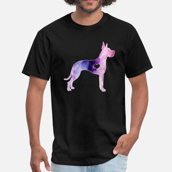 

watercolor dane pink purple w crop t shirt men designer cotton s-xxxl outfit sunlight funny spring autumn normal shirt