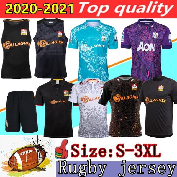 

new 2020 chief super rugby jerseys home away league shirt 19 20 21 rugby jersey zealand chief performance tee singlet rugby shirts, Black;gray