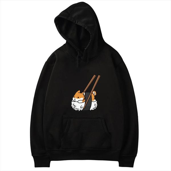 

women graphic kawaii hoodies shiba inu hoody sweatshirt funny hoodie sudadera mujer moletom feminino pullover shiba hodies femme, Black