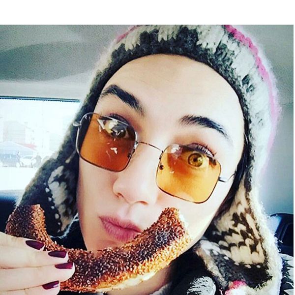 

vintage small square metal frame women sunglasses ladies transparent luxury vintage metal mirror uv400, White;black