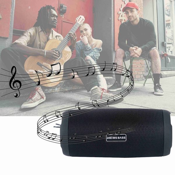 

booms bass l12 portable bluetooth speaker wireless bass column waterproof outdoor speaker subwoofer stereo loudspeaker