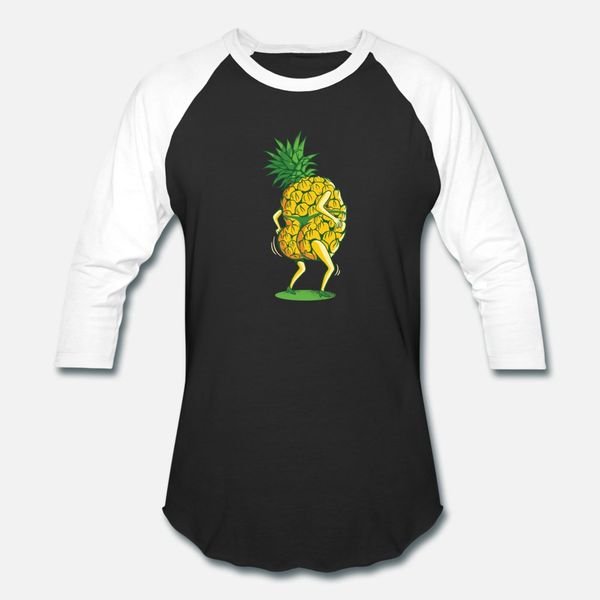 

ananas dancing t shirt men customize 100% cotton round collar gents famous authentic summer novelty shirt