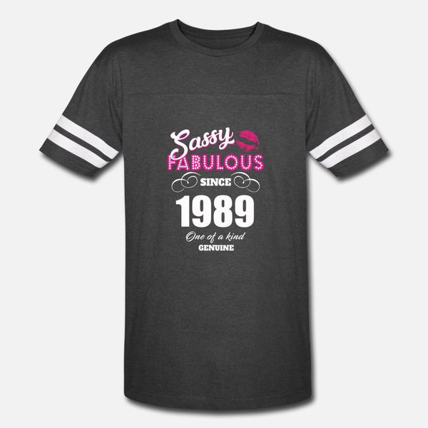 

sassy fabulous с 1989 т рубашки мужчины печати хлопок размер s-3xl охладиться подарков основные летний стиль фотографии рубашку