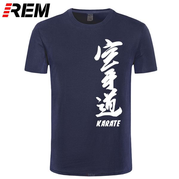 

rem brand t-shirt chinese character karate print tshirt summer new high-quality men t shirt chinese culture hip hop