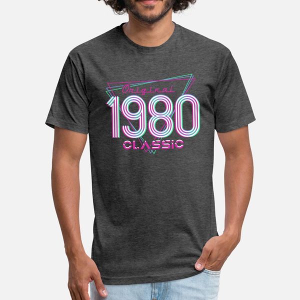 

born in 1980 throwback birthday t shirt men designing cotton crew neck anti-wrinkle new style summer novelty shirt, White;black