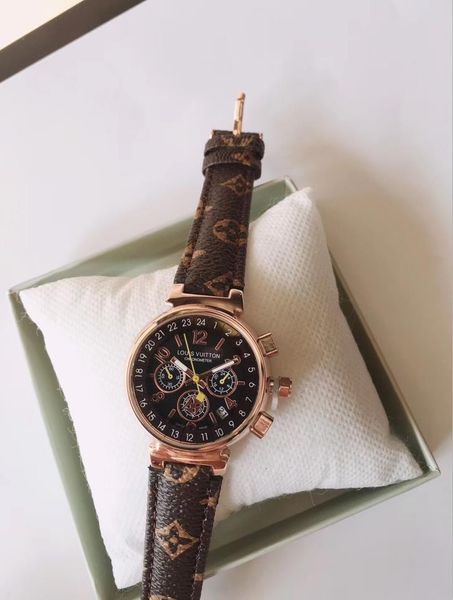 

lv brand new часы моды luxury женщин наручные конструктора number dial женщины платье часы letterlv горячей продажи relogio часы мужчина для, Slivery;brown