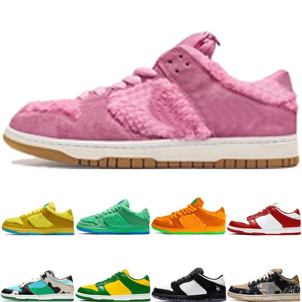 

new arrive dunk pink bear running shoes women men blue fury champ colors heineken infrared kentucky laser orange sneakers chaussures walking