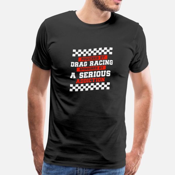 

drag racing powered by drag racing t shirt men customized short sleeve o neck costume interesting funny summer style slim shirt