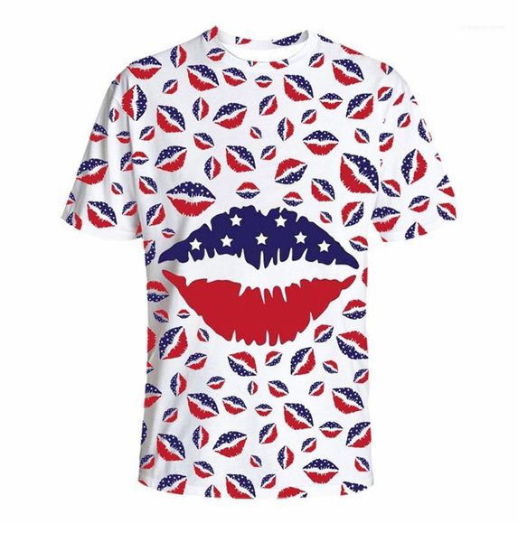 

crew neck simple contrast color mens designer tshirts fashion lips print shorts sleeve tshirts summer casual mens, White;black